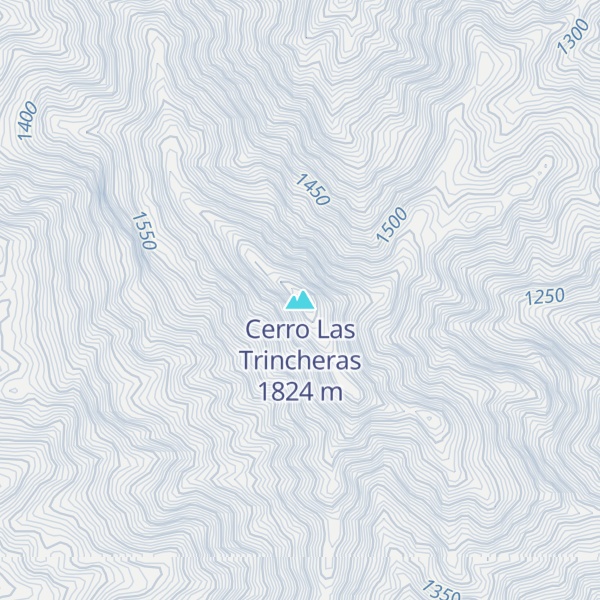 Map of Cerro Las Trincheras