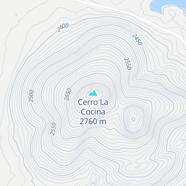 Map of Cerro La Cocina