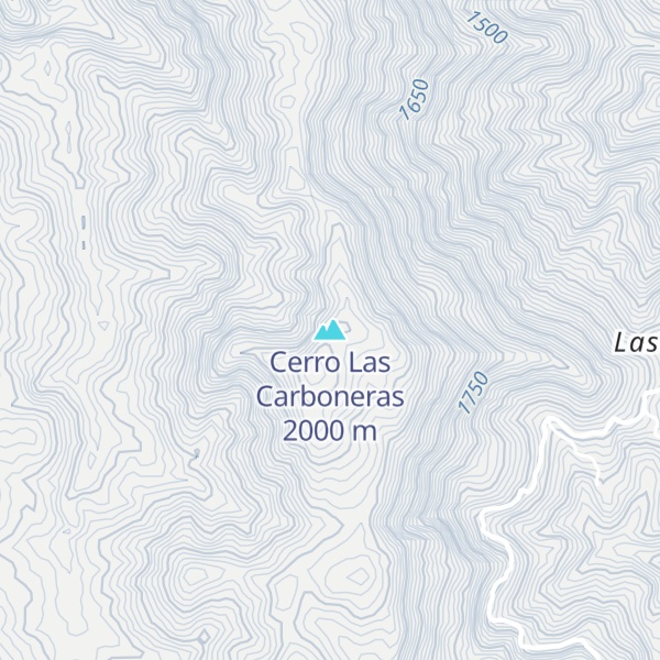 Map of Cerro Las Carboneras