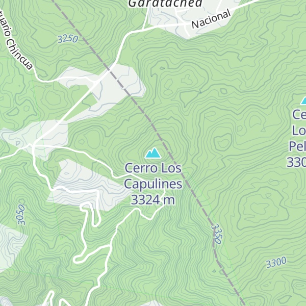 Map of Cerro Los Capulines