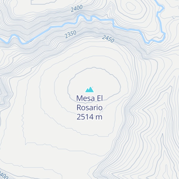 Map of Mesa El Rosario