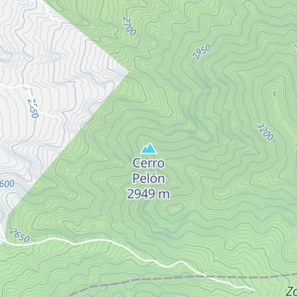 Map of Cerro Pelón
