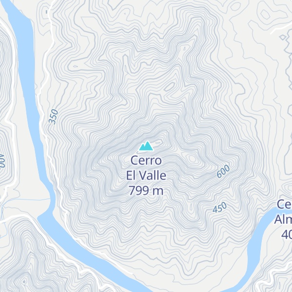 Map of Cerro El Valle