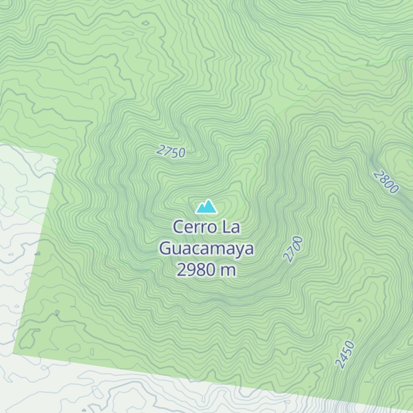 Map of Cerro La Guacamaya