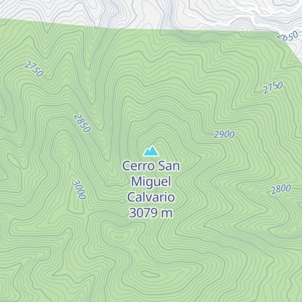 Map of Cerro San Miguel Calvario
