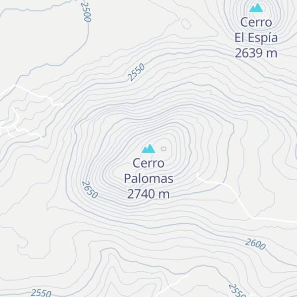 Map of Cerro Palomas