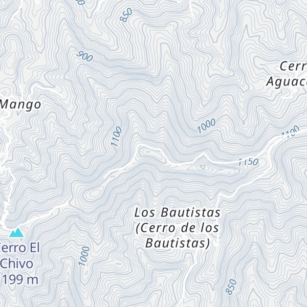 Map of Cerro El Campamento