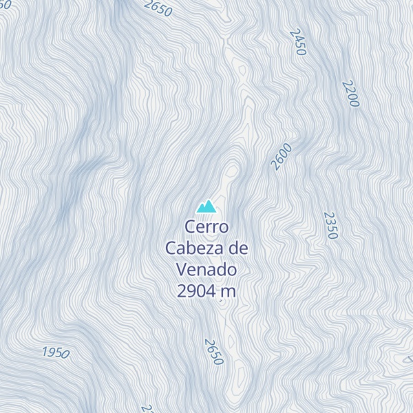 Map of Cerro Cabeza de Venado