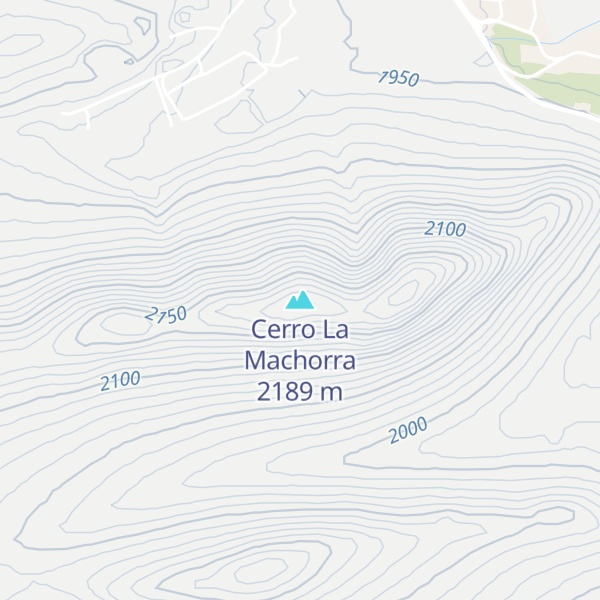 Map of Cerro La Machorra