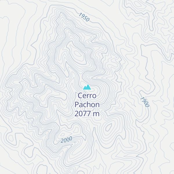 Map of Cerro Pachon
