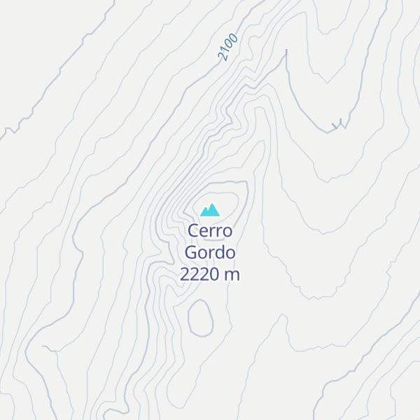 Map of Cerro Gordo
