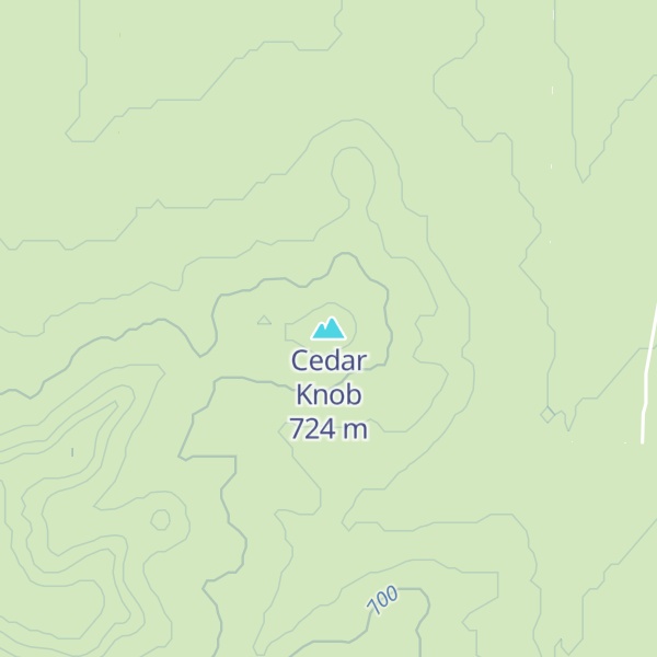 Map of Cedar Knob