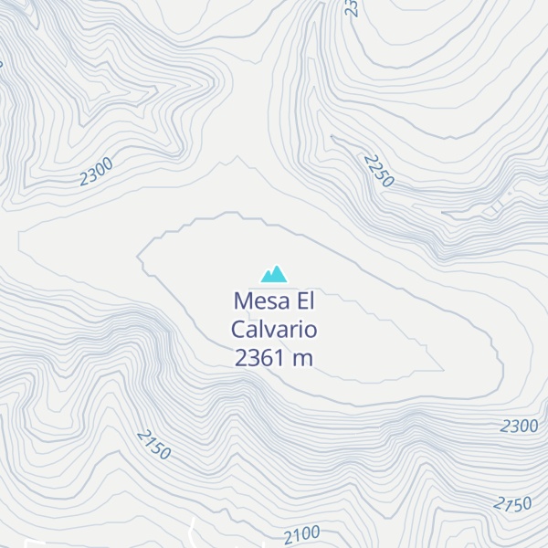 Map of Mesa El Calvario
