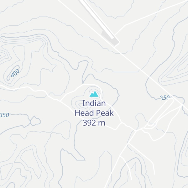 Map of Indian Head Peak