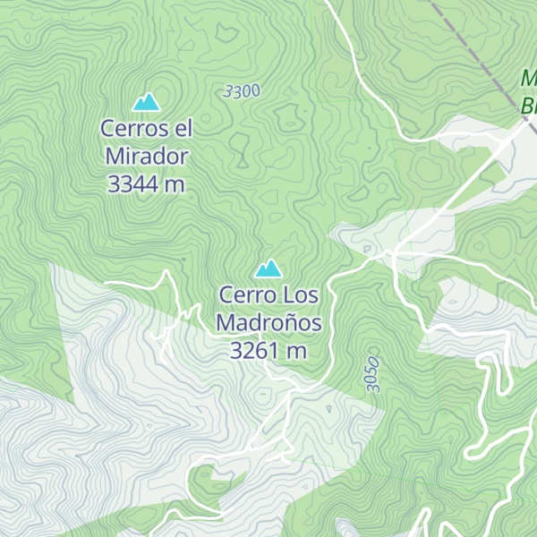Map of Cerro Los Madroños