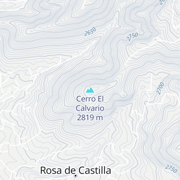 Map of Cerro El Calvario