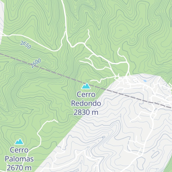 Map of Cerro Redondo