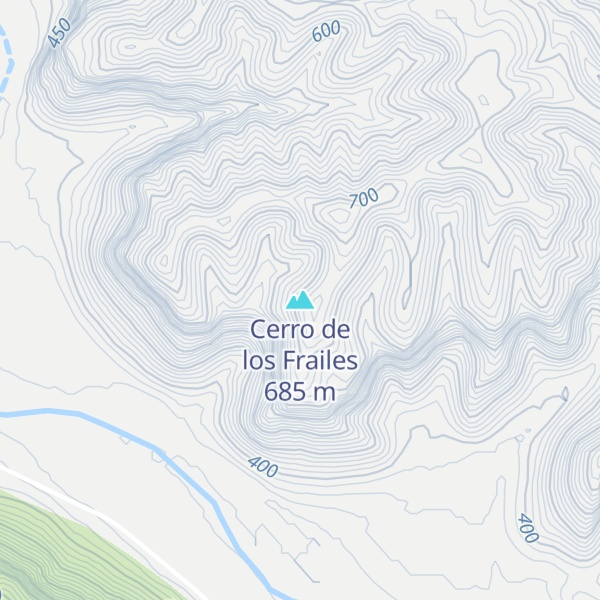Map of Cerro de los Frailes