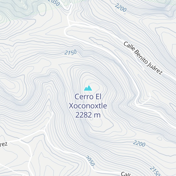 Map of Cerro El Xoconoxtle