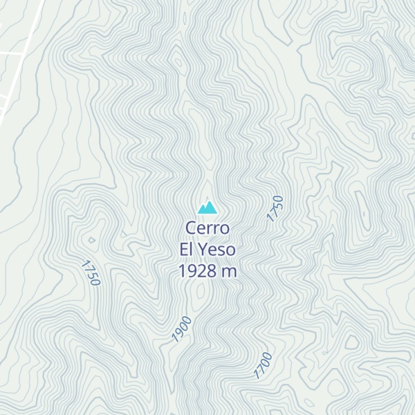 Map of Cerro El Yeso