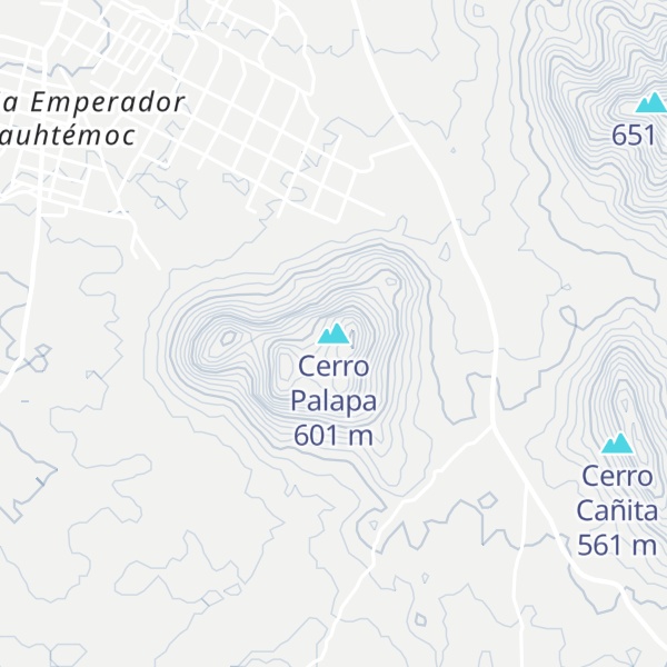 Map of Cerro Palapa