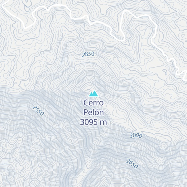 Map of Cerro Pelón