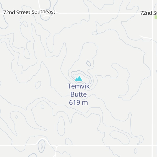 Map of Temvik Butte