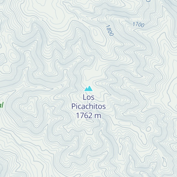 Map of Los Picachitos