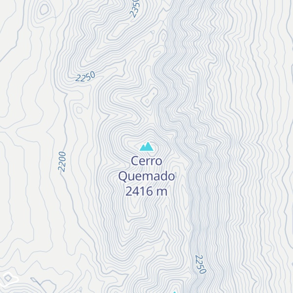 Map of Cerro Quemado