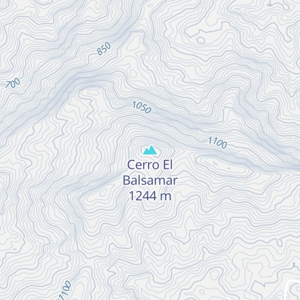 Map of Cerro El Balsamar