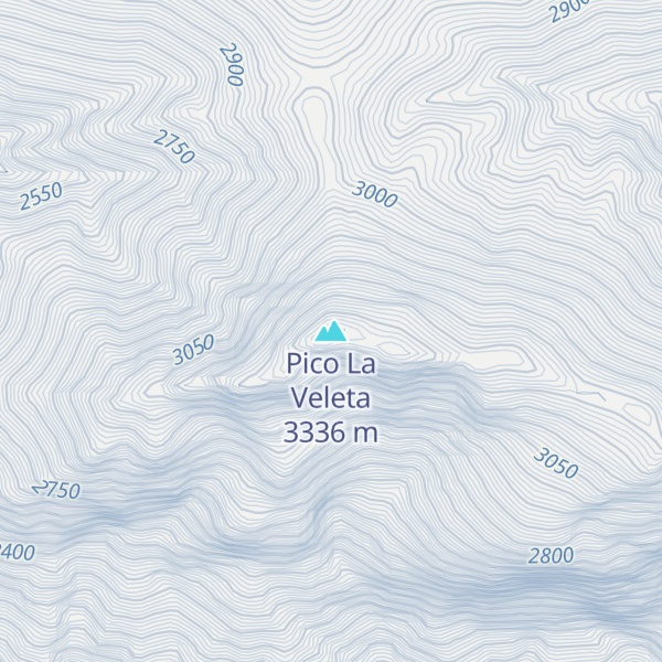 Map of Pico La Veleta