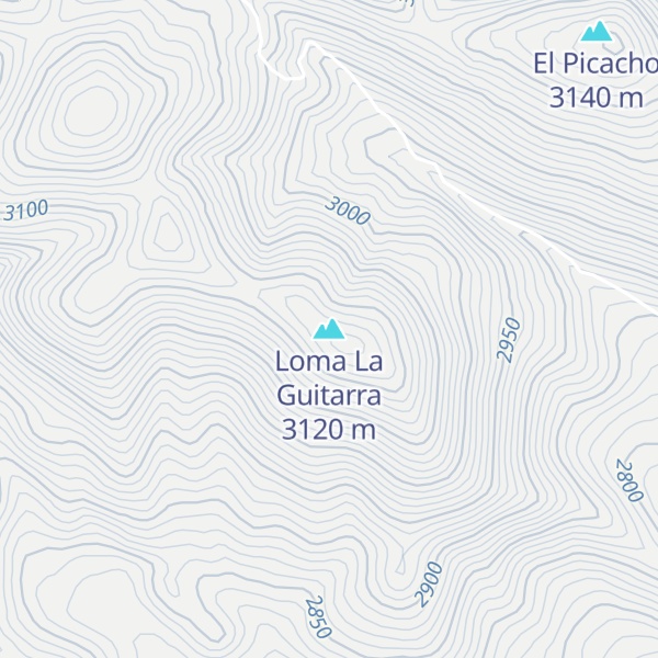 Map of Loma La Guitarra