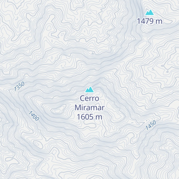 Map of Cerro Miramar