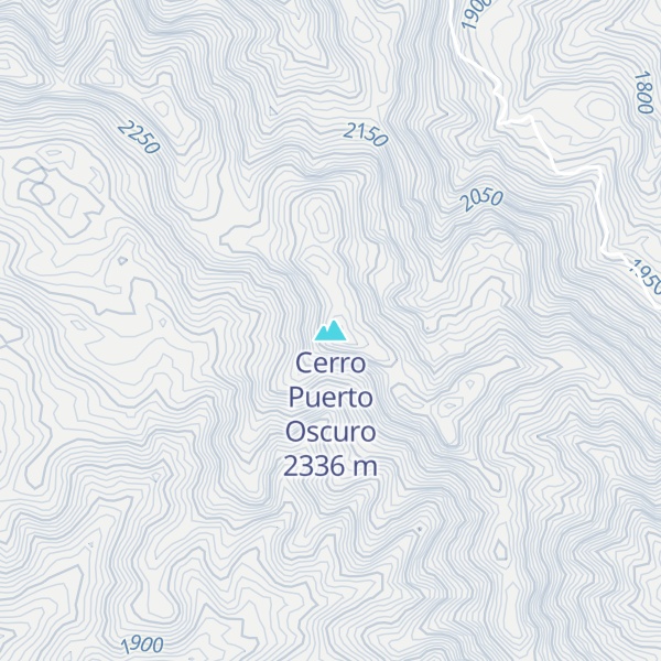 Map of Cerro Puerto Oscuro