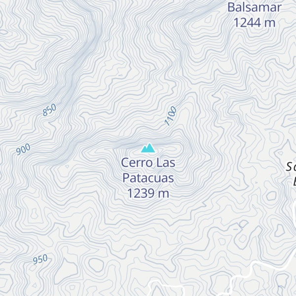 Map of Cerro Las Patacuas