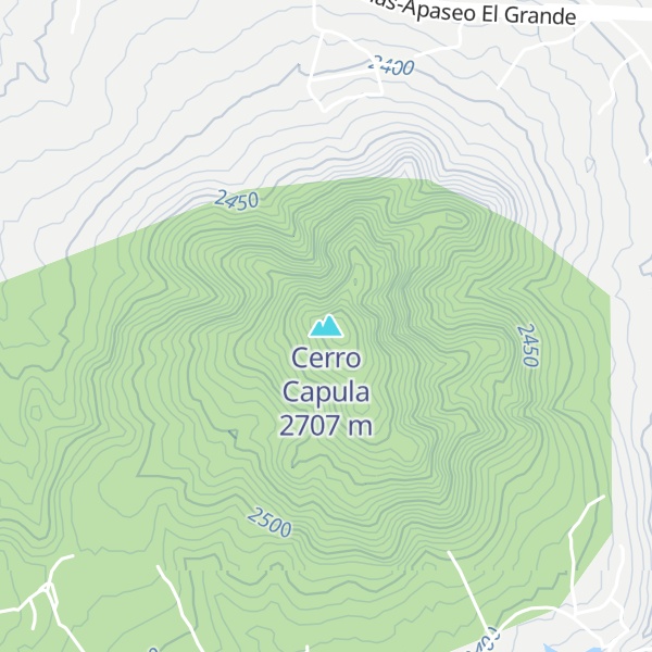 Map of Cerro Capula
