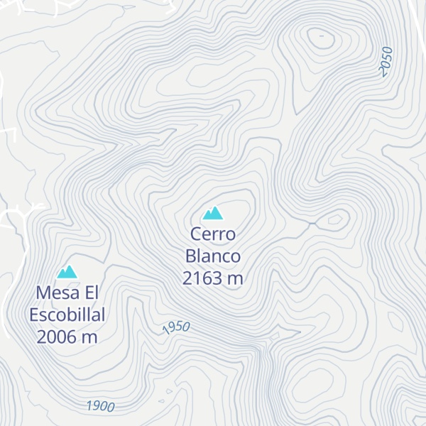 Map of Cerro Blanco