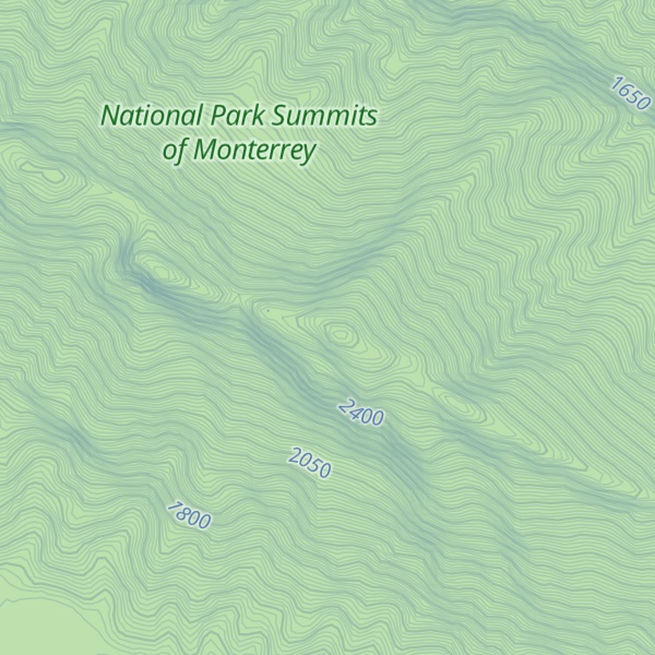 Map of Cerro los Portales