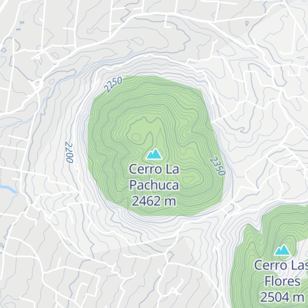 Map of Cerro La Pachuca