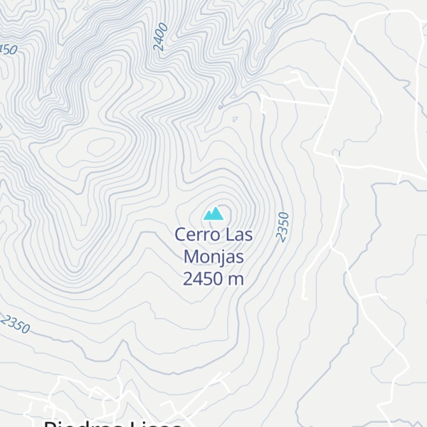 Map of Cerro Las Monjas