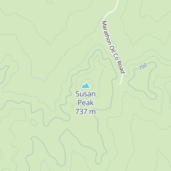 Map of Susan Peak