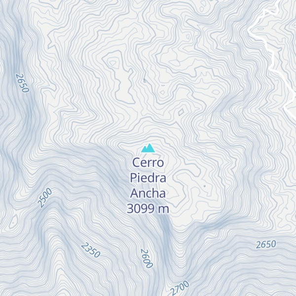 Map of Cerro Piedra Ancha