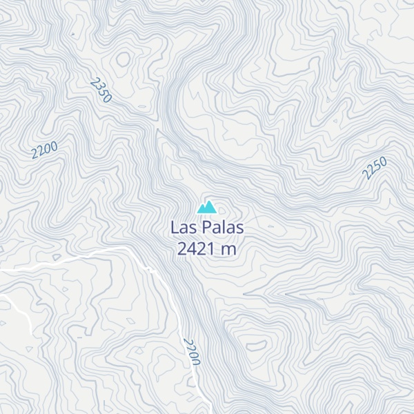 Map of Las Palas