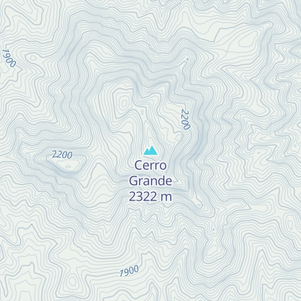 Map of Cerro Grande