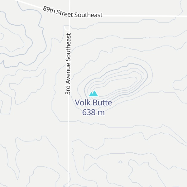 Map of Volk Butte
