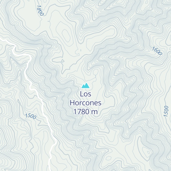 Map of Los Horcones