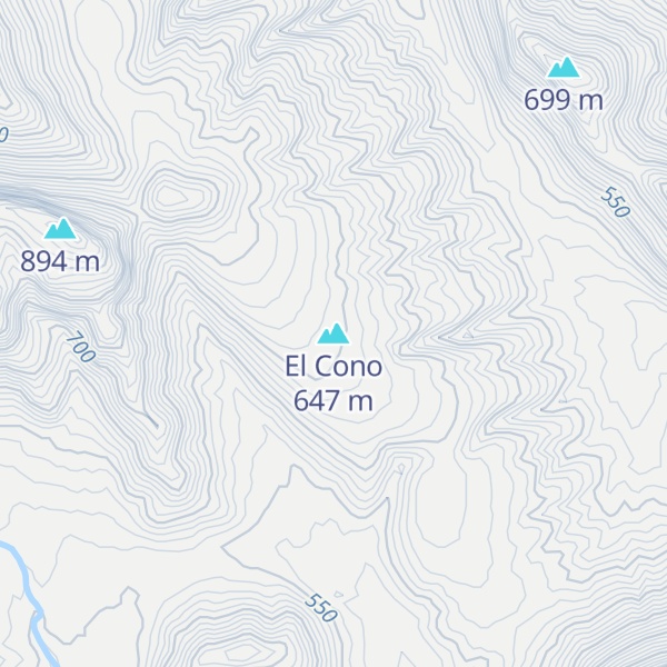Map of El Cono