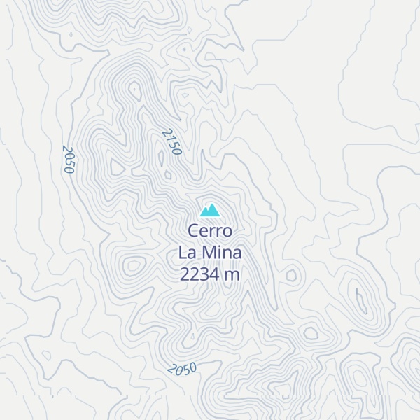 Map of Cerro La Mina