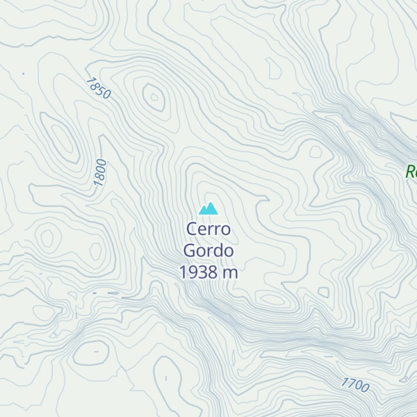Map of Cerro Gordo