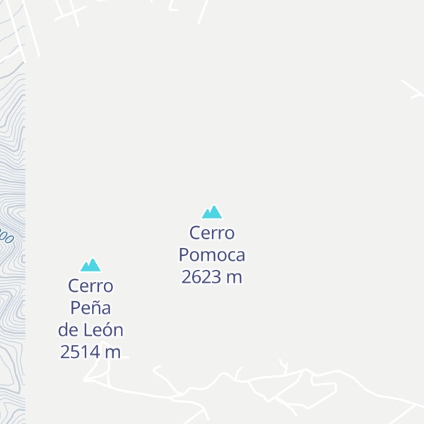 Map of Cerro Pomoca